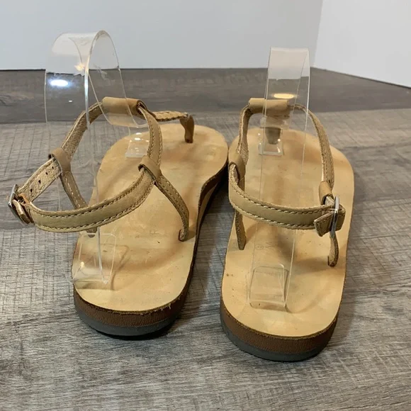 Rainbow braided T strap sandals size Medium 6.5-7.5 - Picture 4 of 8